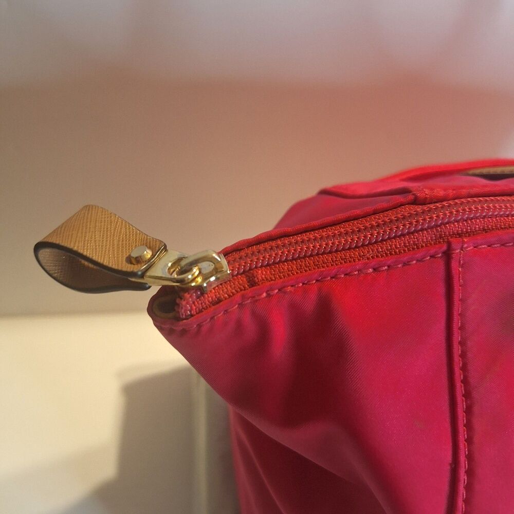 Michael Kors Kelsey Pink Nylon Large Tote Handbag - Picture 7 of 15